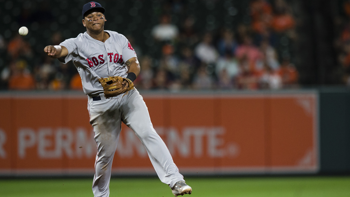 Boston Red Sox third baseman Rafael Devers