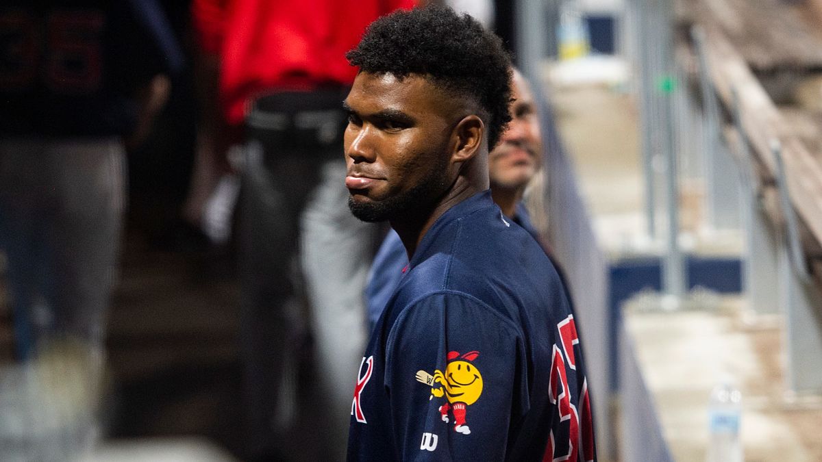 Boston Red Sox outfielder Franchy Cordero