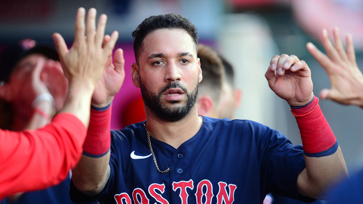 Boston Red Sox left fielder Marwin Gonzalez