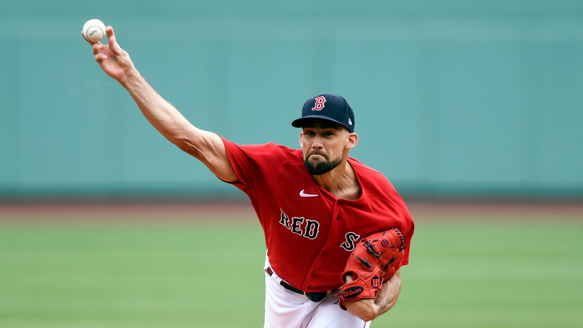 Boston Red Sox starting pitcher Nathan Eovaldi