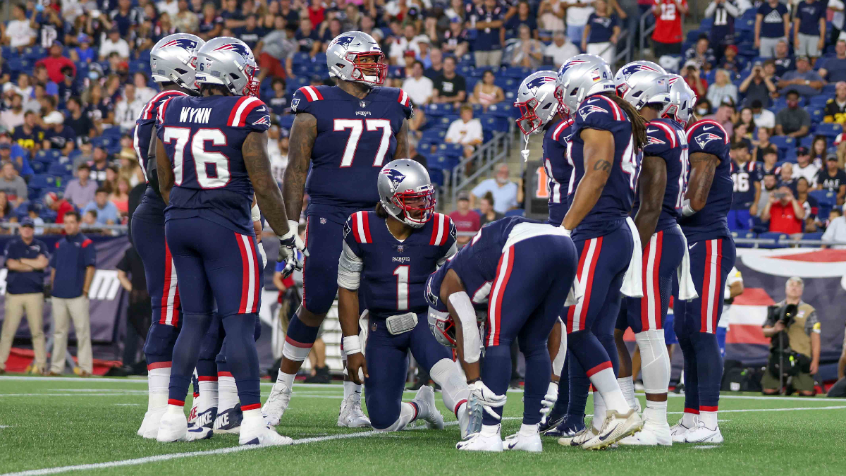 New England Patriots quarterback Cam Newton
