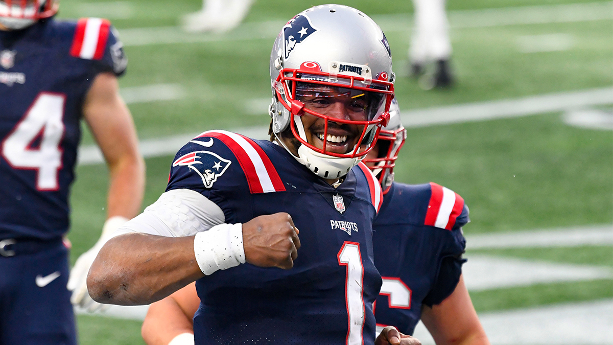 New England Patriots quarterback Cam Newton