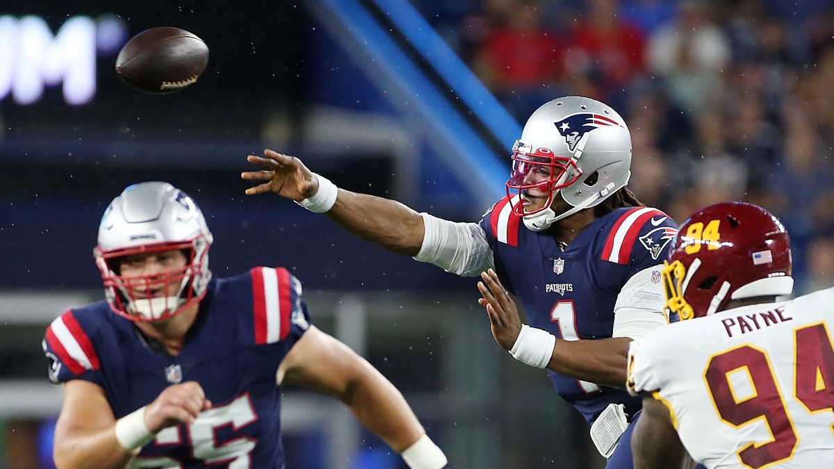 New England Patriots quarterback Cam Newton