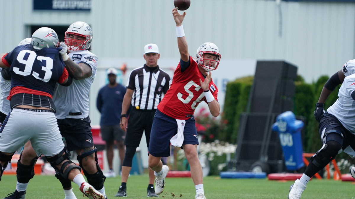 New England Patriots quarterback Mac Jones