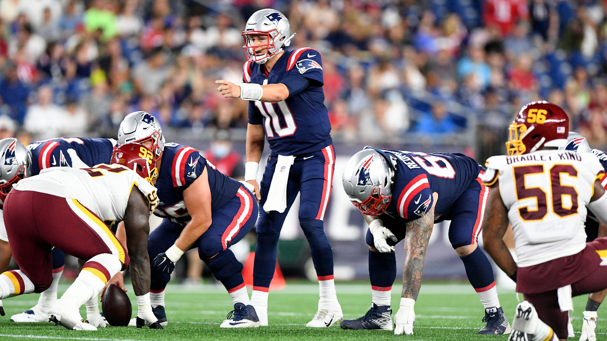 New England Patriots quarterback Mac Jones