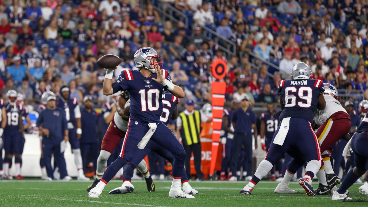New England Patriots quarterback Mac Jones