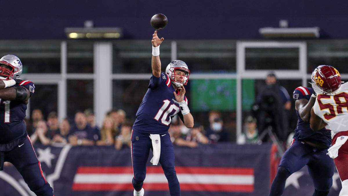 New England Patriots quarterback Mac Jones