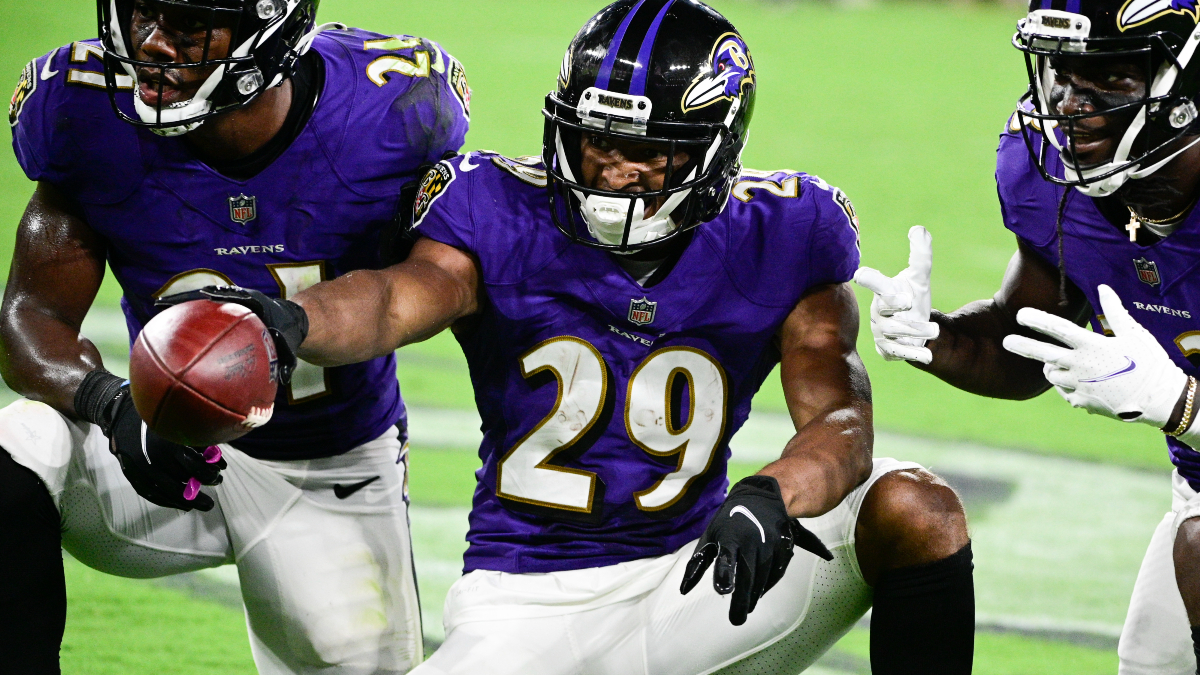 Baltimore Ravens cornerback Shaun Wade