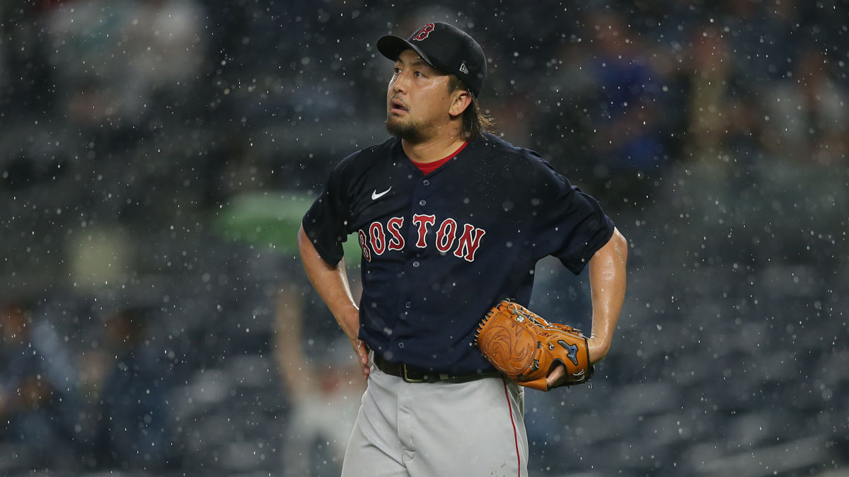 Boston Red Sox reliever Hirokazu Sawamura