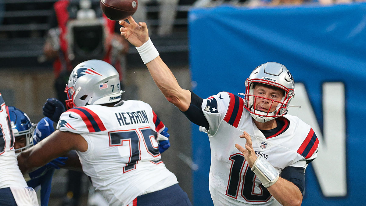 New England Patriots quarterback Mac Jones
