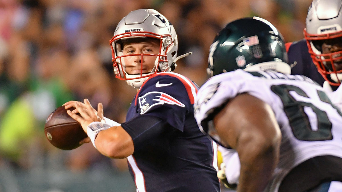 New England Patriots quarterback Mac Jones
