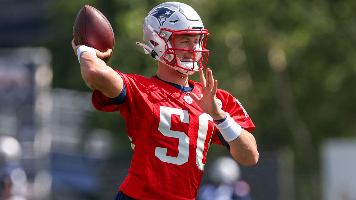 New England Patriots quarterback Mac Jones
