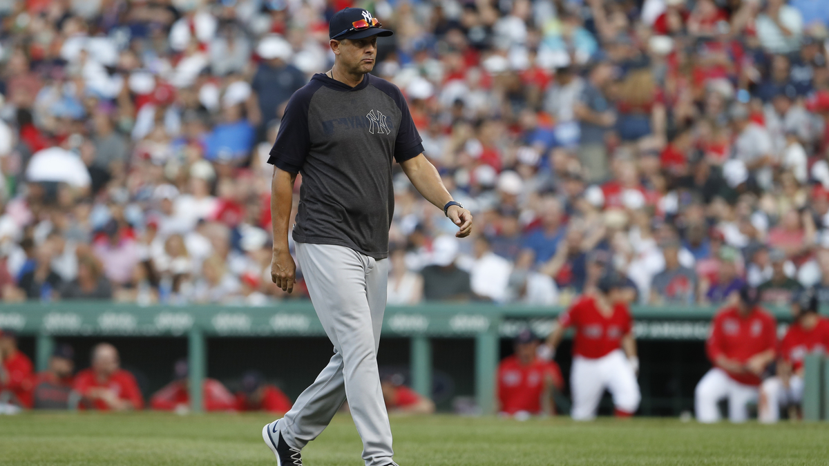 New York Yankees manager Aaron Boone