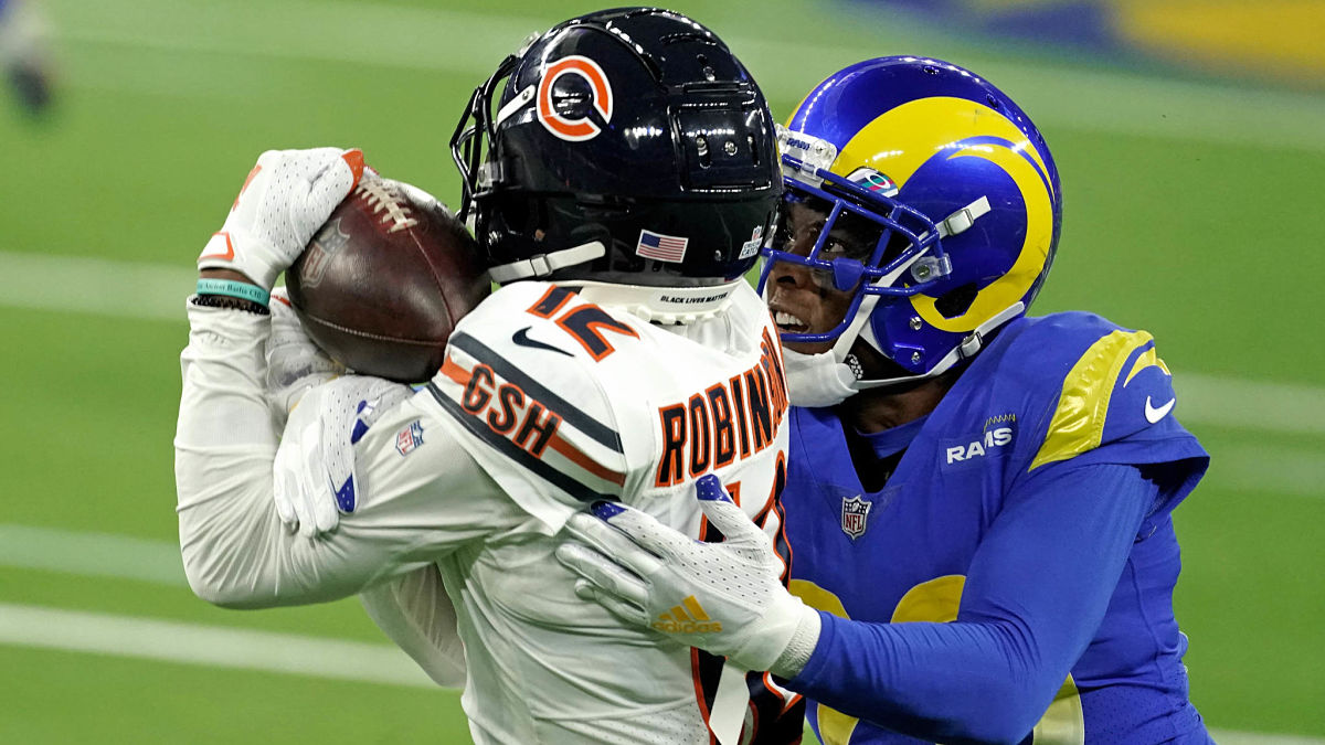 Chicago Bears wide receiver Allen Robinson and Los Angeles Rams cornerback Jalen Ramsey