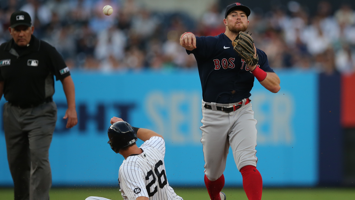 Boston Red Sox infielder Christian Arroyo, New York Yankees' DJ LeMahieu
