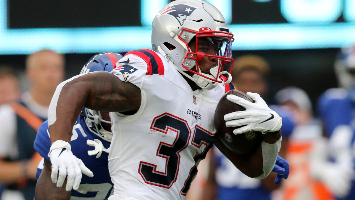 New England Patriots running back Damien Harris