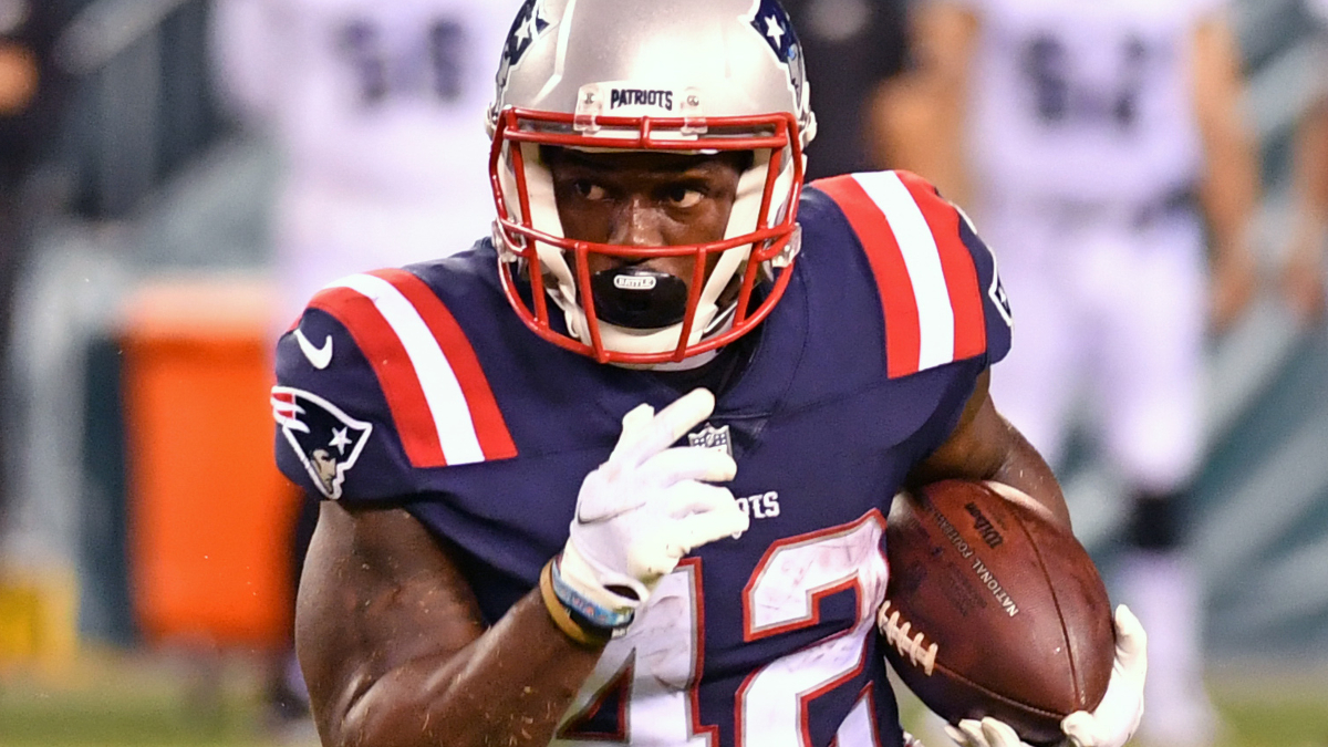New England Patriots running back J.J. Taylor