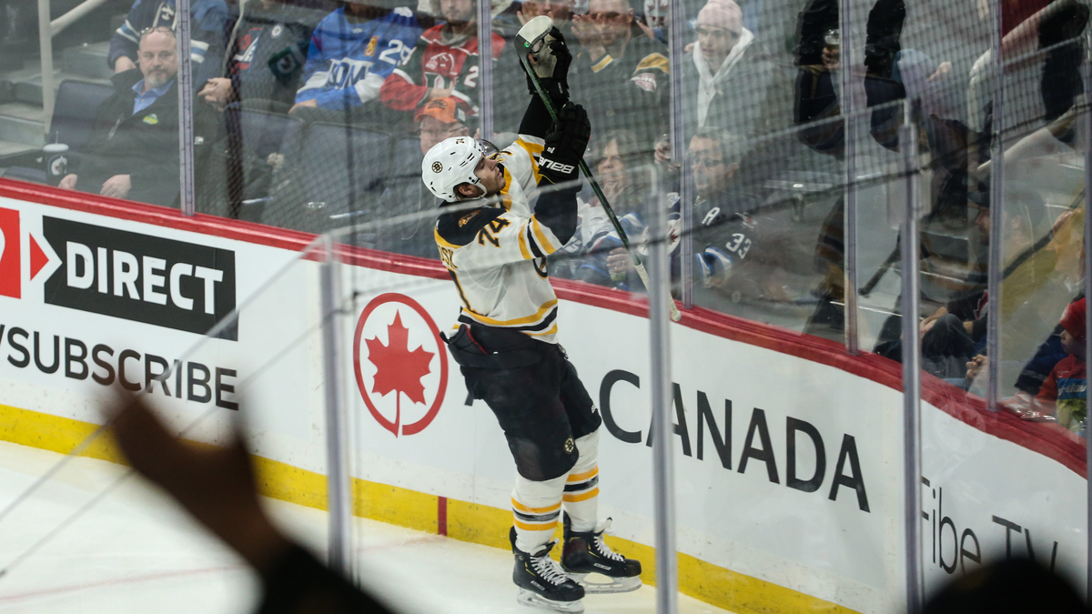 Boston Bruins winger Jake DeBrusk