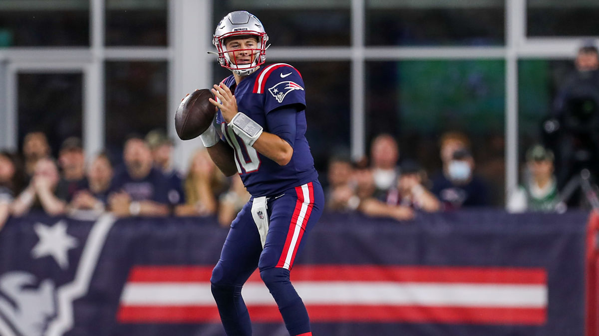 New England Patriots quarterback Mac Jones
