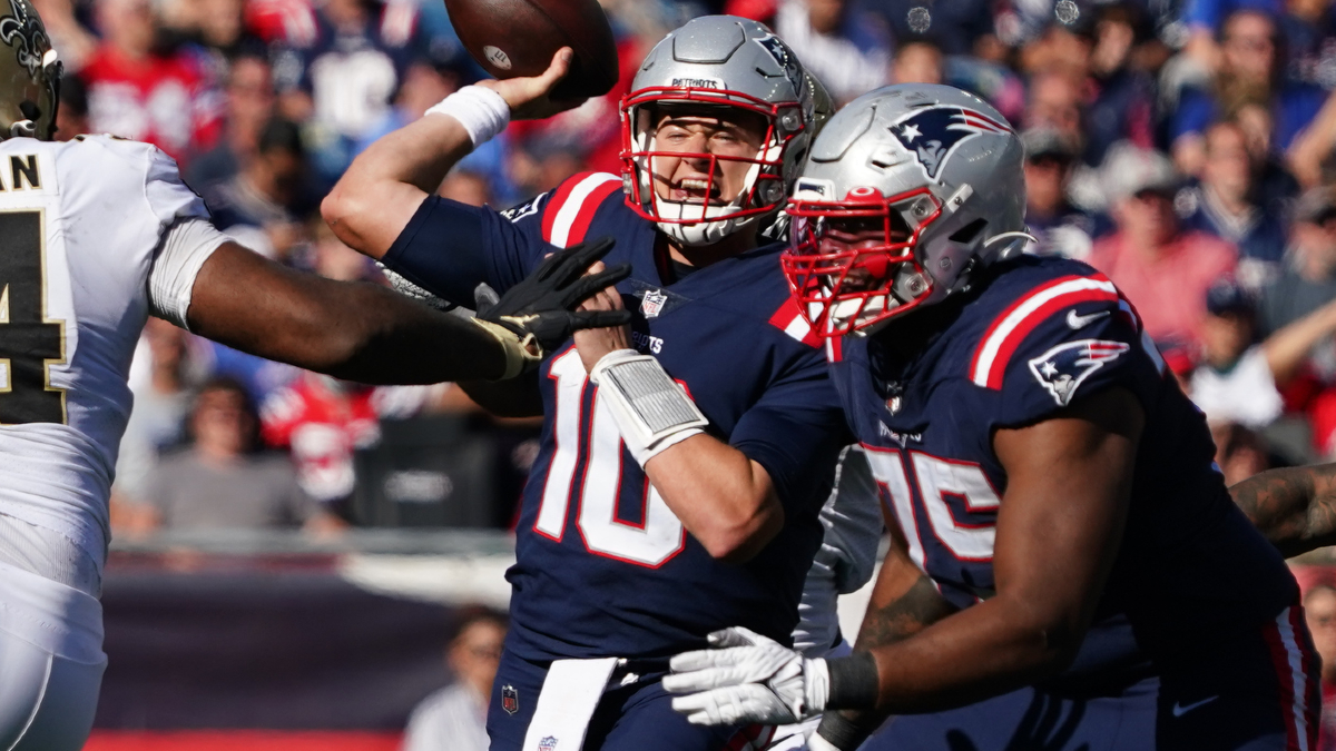 New England Patriots quarterback Mac Jones