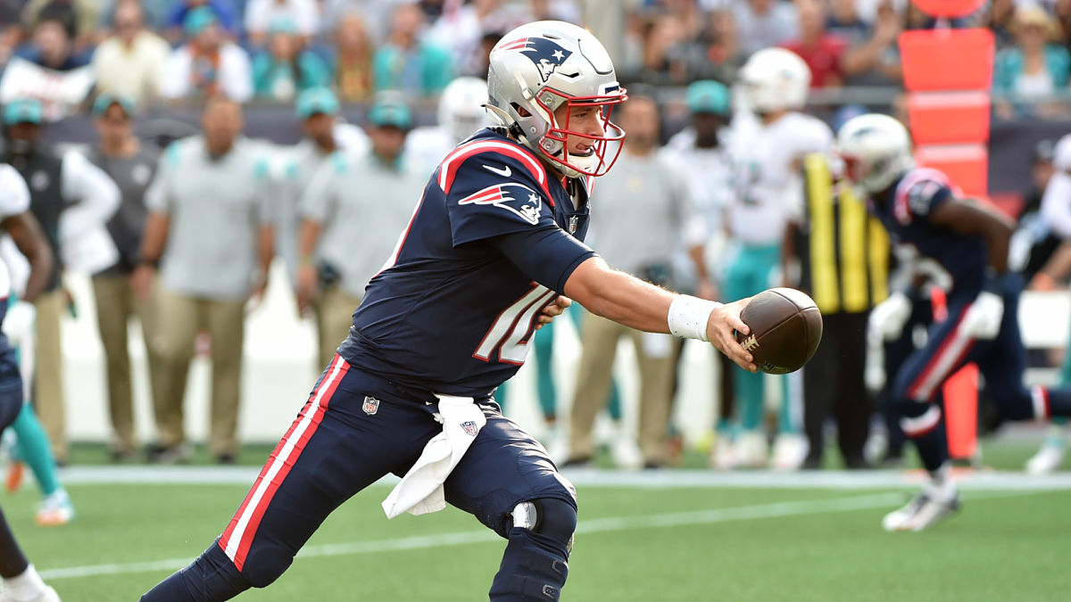 New England Patriots quarterback Mac Jones