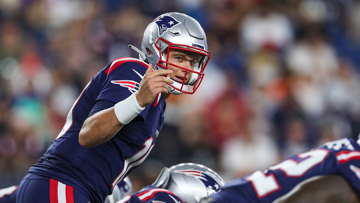 New England Patriots quarterback Mac Jones