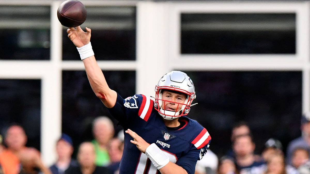 New England Patriots quarterback Mac Jones