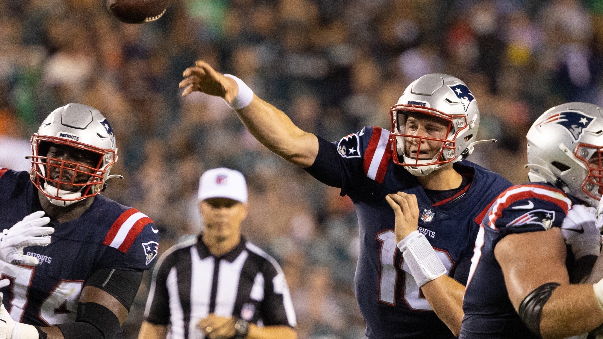 New England Patriots quarterback Mac Jones