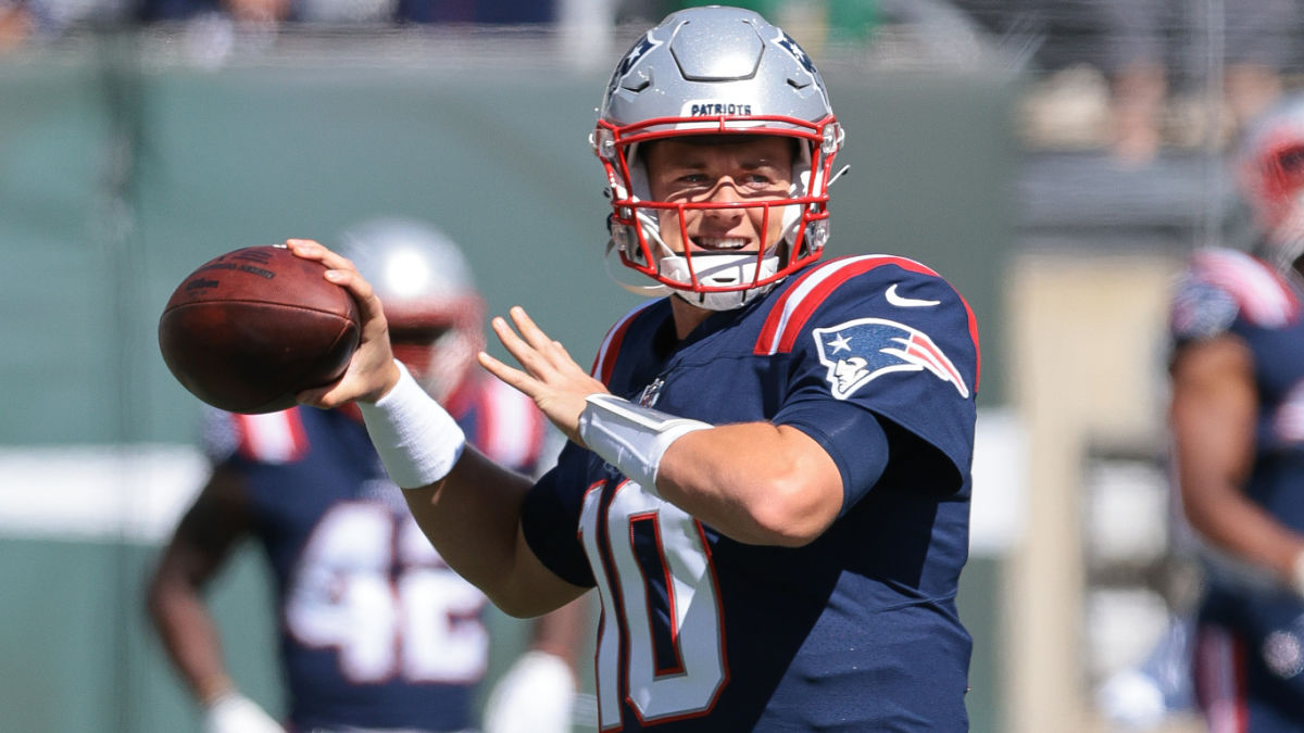 New England Patriots quarterback Mac Jones