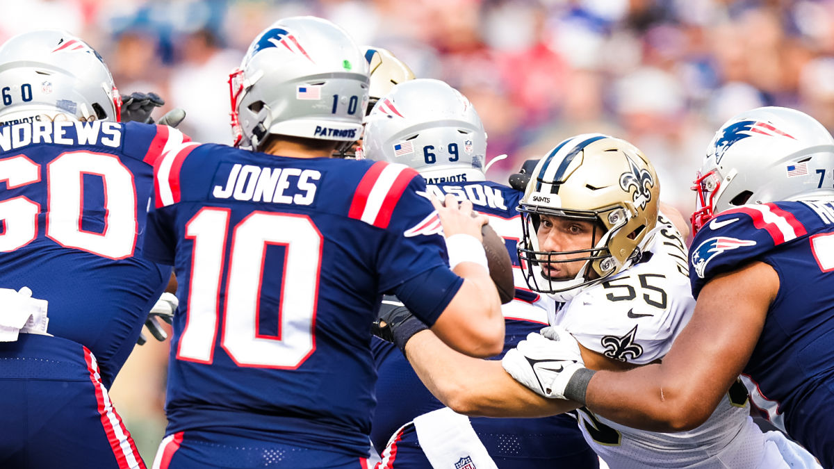 New England Patriots quarterback Mac Jones