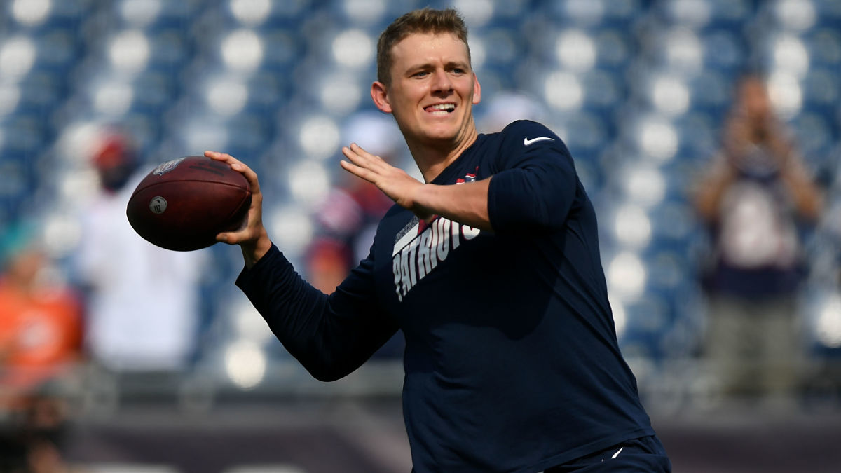 New England Patriots quarterback Mac Jones