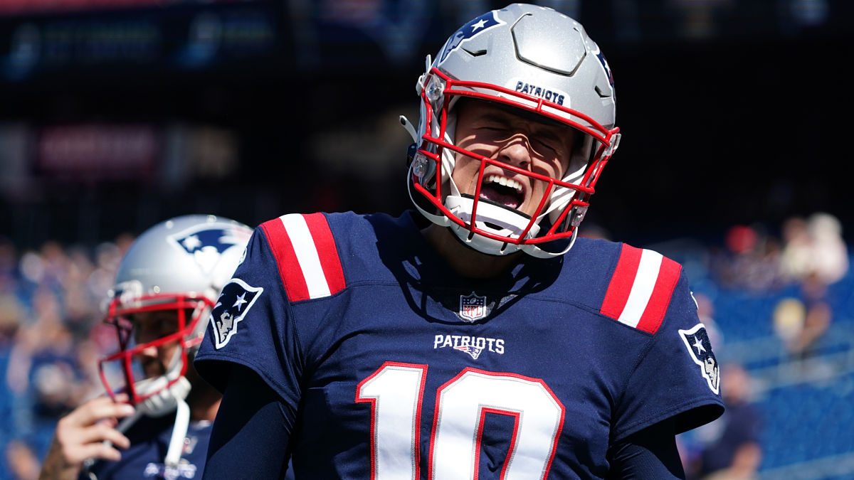 New England Patriots quarterback Mac Jones