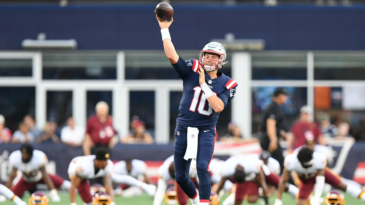 New England Patriots quarterback Mac Jones