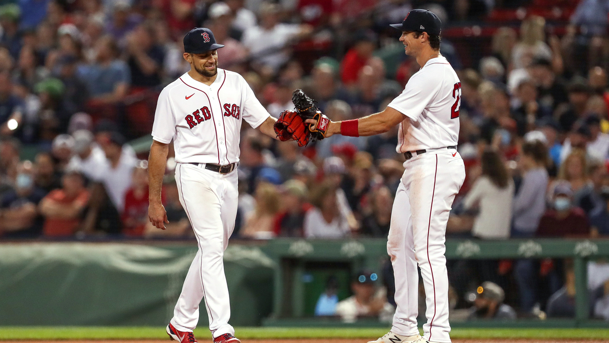 Boston Red Sox Pitcher Nate Eovaldi And First Baseman Bobby Dalbec
