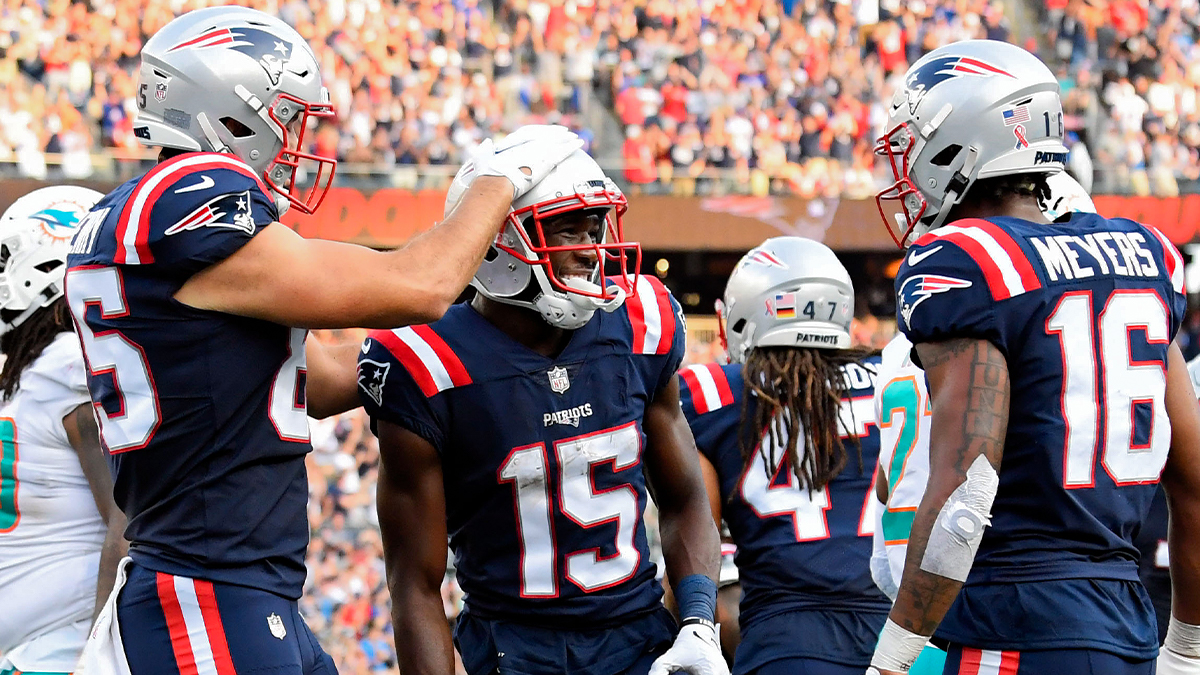 New England Patriots receiving core Hunter Henry, Nelson Agholor, Jakobi Meyers