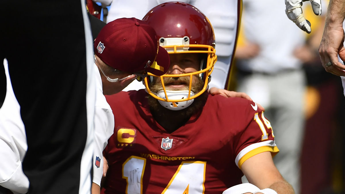 Washington Football Team quarterback Ryan Fitzpatrick