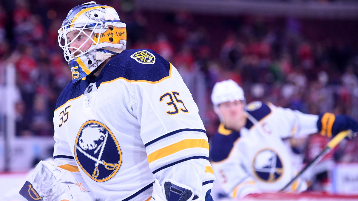 Boston Bruins Goalie Linus Ullmark