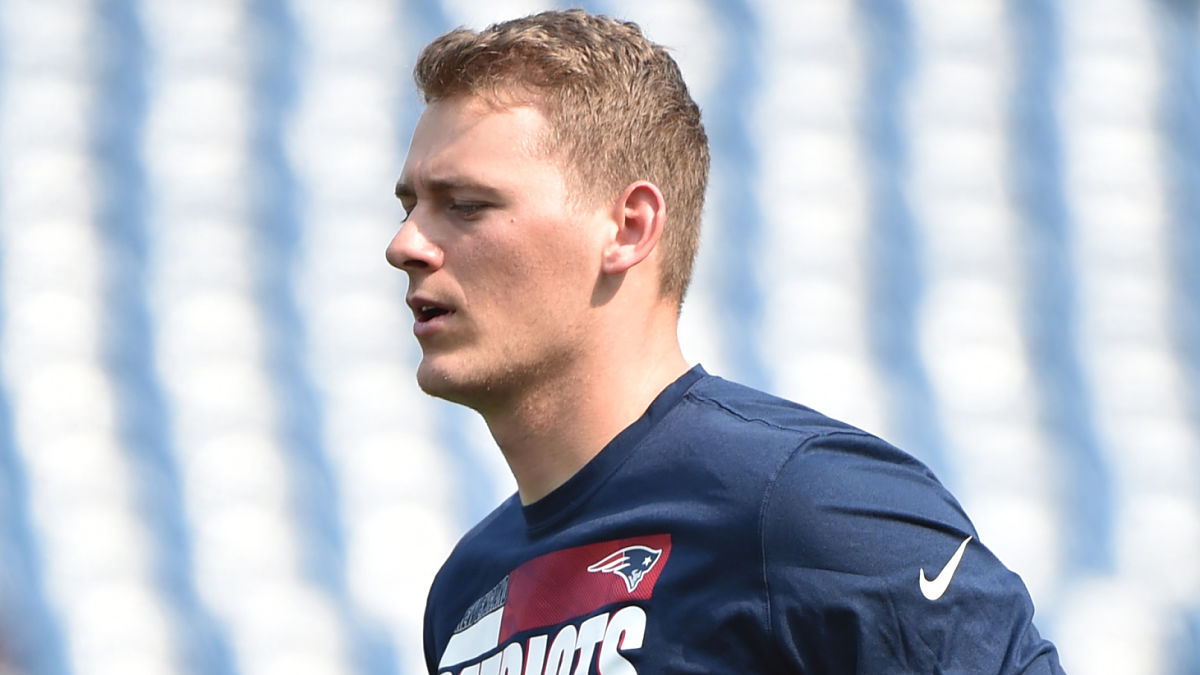New England Patriots quarterback Mac Jones