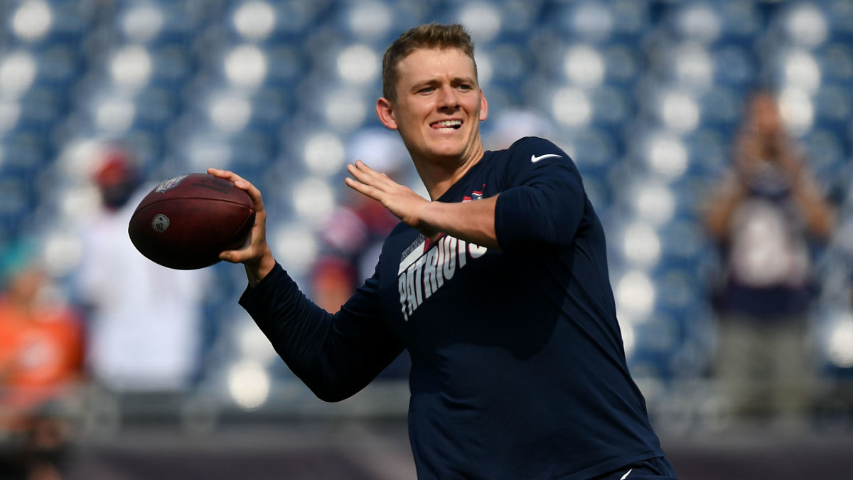 New England Patriots quarterback Mac Jones