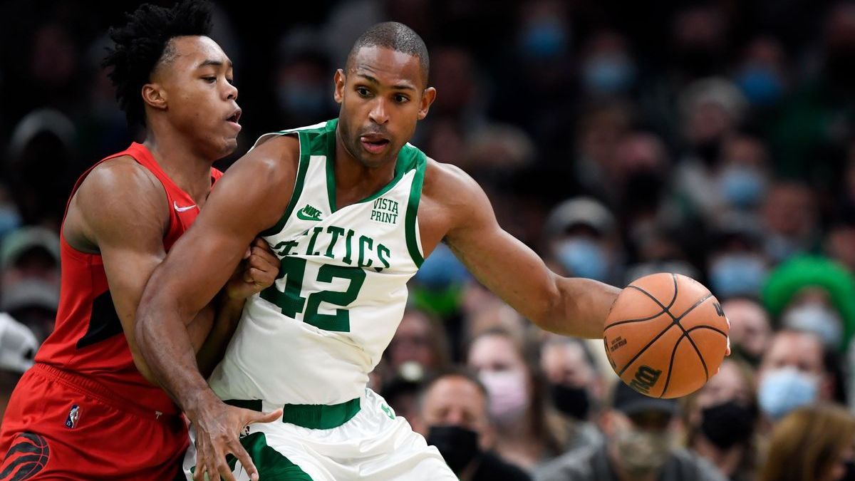 Boston Celtics big Al Horford, Toronto Raptors forward Scottie Barnes