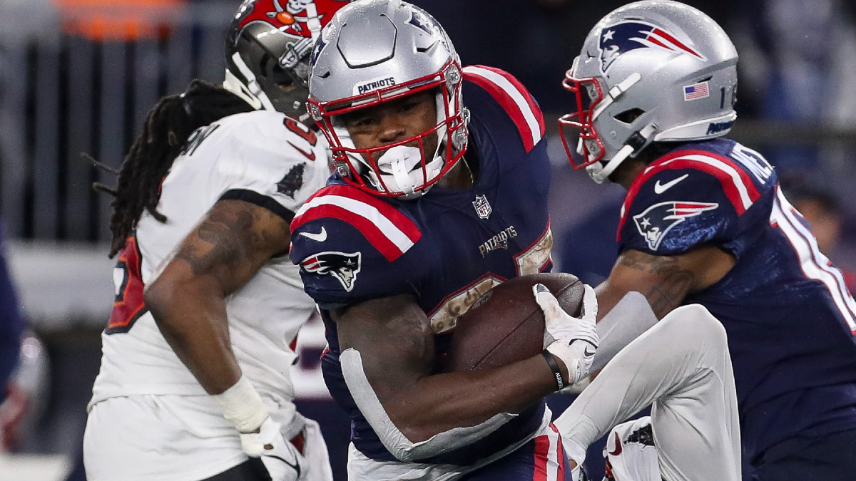 New England Patriots running back Damien Harris