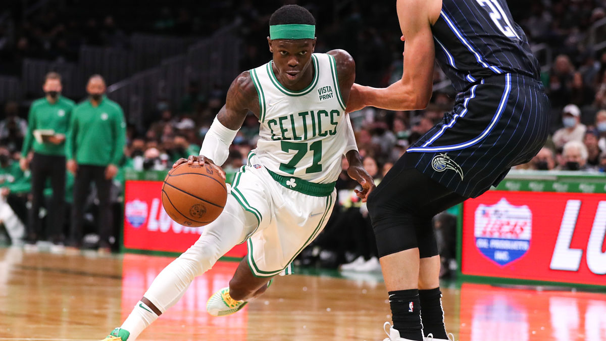 Boston Celtics guard Dennis Schroder