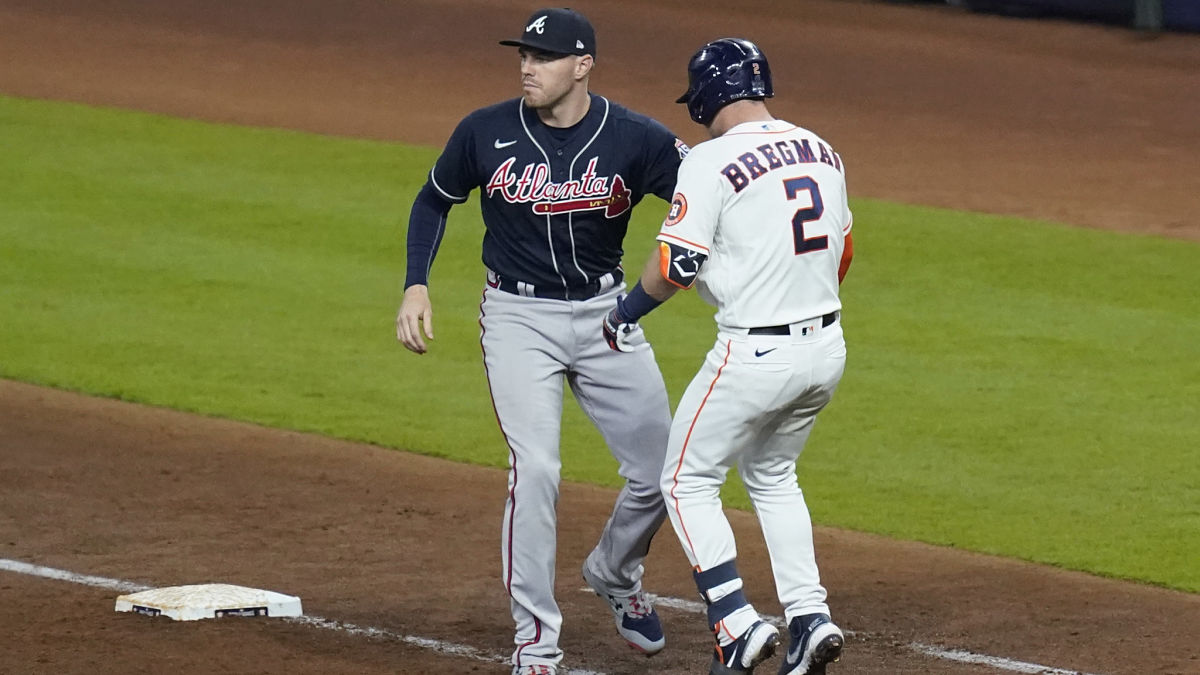 Atlanta Braves first baseman Freddie Freeman and Houston Astros third baseman Alex Bregman