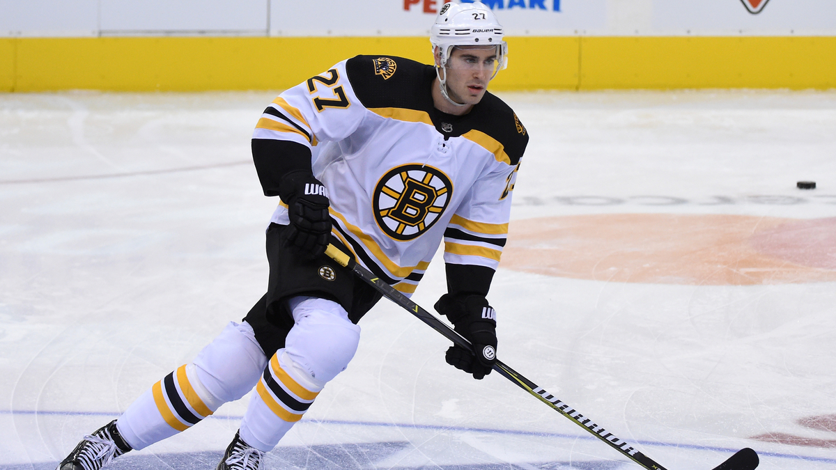Boston Bruins defenseman John Moore