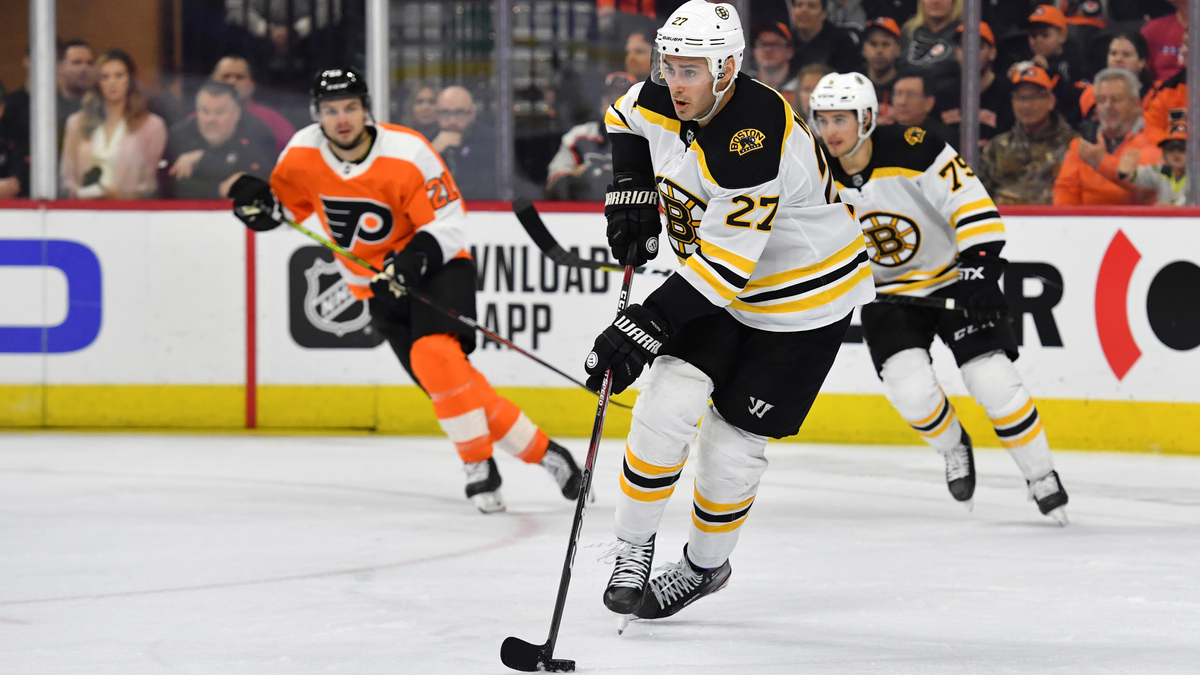 Boston Bruins defenseman John Moore
