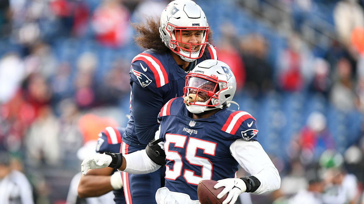 New England Patriots Josh Uche and Jahlani Tavai