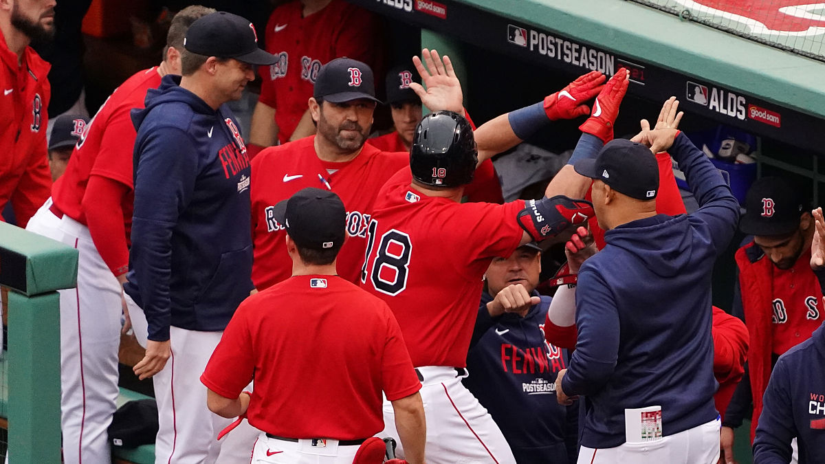 Boston Red Sox first baseman Kyle Schwarber