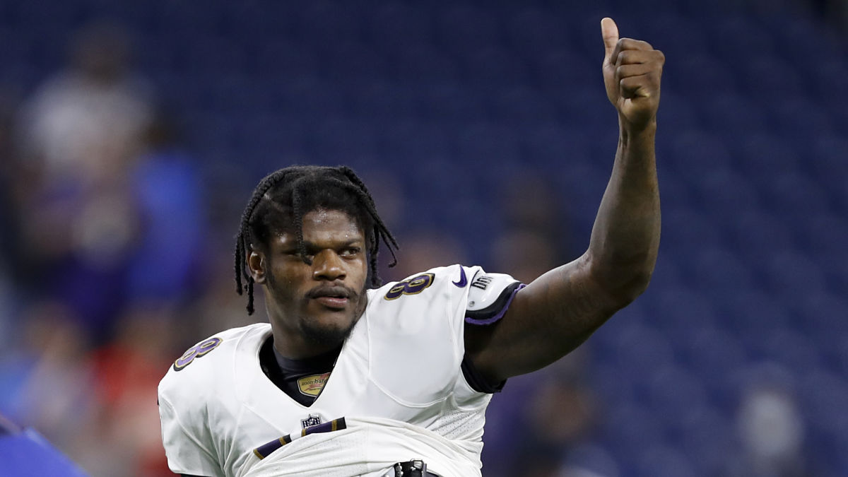 Baltimore Ravens quarterback Lamar Jackson