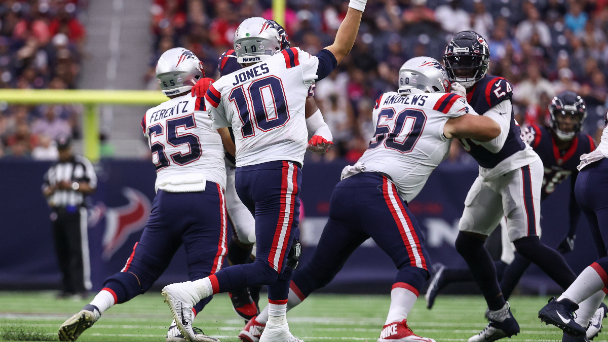 New England Patriots quarterback Mac Jones