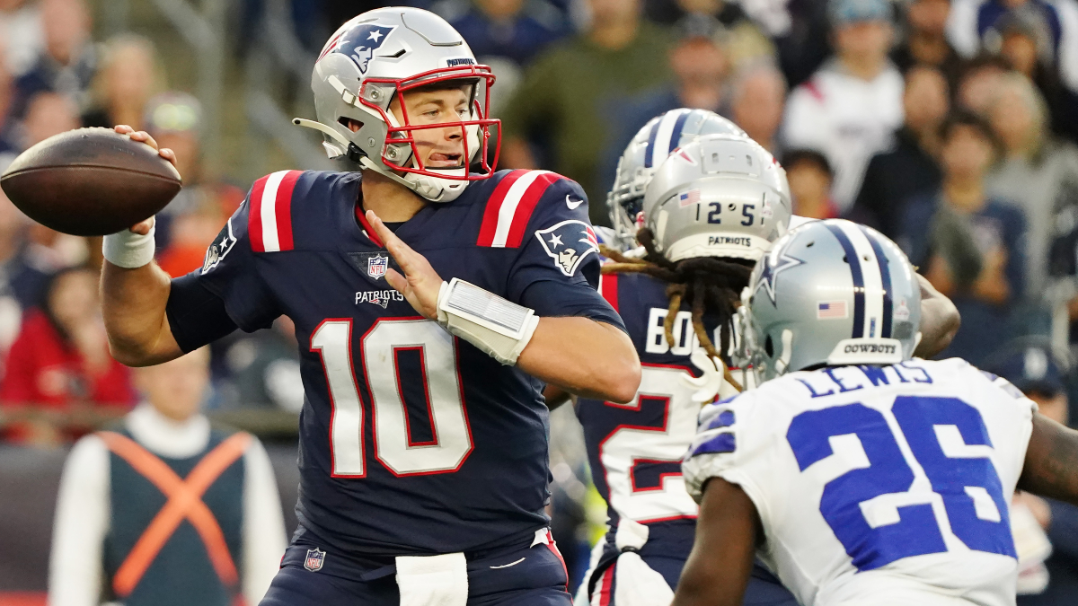 New England Patriots quarterback Mac Jones